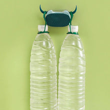 Multifunctional Cartoon Sticky Punch Free Mop Holder Wall Mounted Broom Organizer Cleaning Tools Holder Hanger, Self Adhesive Cute Cow Head Suction Cup Hanging Hook for Bathroom Kitchen (1 Pc) - Goyaldeal.com