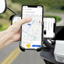 Full Metal Body Bike & Scooty 360 Degree Rotating Mobile Holder Stand for Bicycle, Motorcycle, Scooty for Maps and GPS Navigation Fits All Smartphones (1 Pc) - Goyaldeal.com