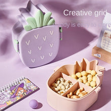 Kids Lunch Box Cute Pineapple Shaped Bento Box with Fork Spoon Snack Container Microwave Portable Office Lunch Box (1 Pc / With Spoon & Fork) - Goyaldeal.com