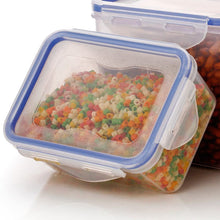 Rectangle Food Storage Containers: Airtight, Leak-Proof Lids (3-Pack, Clear ABS) - Goyaldeal.com