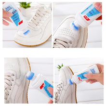 White Shoe Brightener with Removal of Dirt and Whitening Function White Shoes Cleaner with Brush Head for Dirty Shoe Polish Natural Waxes (75 ML) - Goyaldeal.com