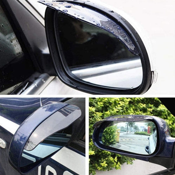1 Pair Mirror Rain Protector Car Rearview Mirror Rain Blades Car Back Mirror Eyebrow Rain Cover Car Rearview Mirror Eyebrow Covers Flexible Protection Rainproof Decoration Accessories (2 Pcs set) - Goyaldeal.com