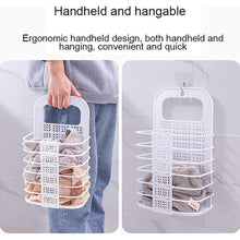 Wall Hanging Laundry Basket Clothes Hanger Dirty Hamper Clothes Storage Hook Clothes Rails for Laundry Washing Machine Bathroom Kids Dirty Clothes Storage Hanger (1 Pc) - Goyaldeal.com