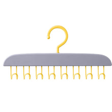 Plastic Organizer Hanger 360 Degree Rotatable Clothes Multifunctional with 8 Hooks Heavy Duty Clothing Tank Top Belt Towel Drying Rack Holder (1 pc) - Goyaldeal.com