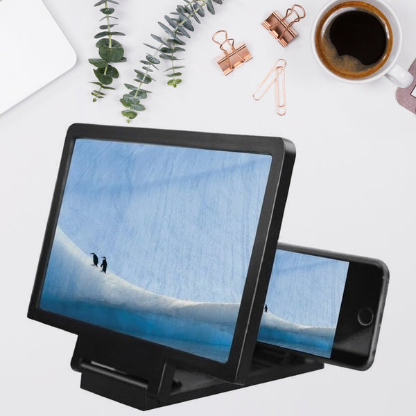 3D Phone Screen Magnifier Video Screen Amplifier Expander Holder Bracket for Mobile Phone Screen Zoom Display (1 Pc) - Goyaldeal.com