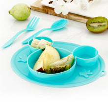 Silicon Micky Plate And 1 Spoon & 1 Fork Card Packing ( 1 Pc Product) - Goyaldeal.com