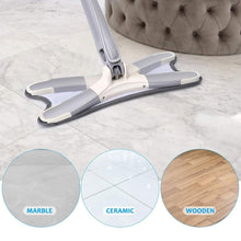 Adjustable 360° Flat Hand Mop: Floors, Walls, Ceilings (Easy Squeeze) - Goyaldeal.com