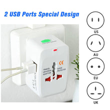 All-in-One Universal Worldwide Travelling AC Adaptor Plug (AU / UK / US / EU) International Power Charger Electric USB Power Plug Socket Adapter Converter (1 Pc) - Goyaldeal.com