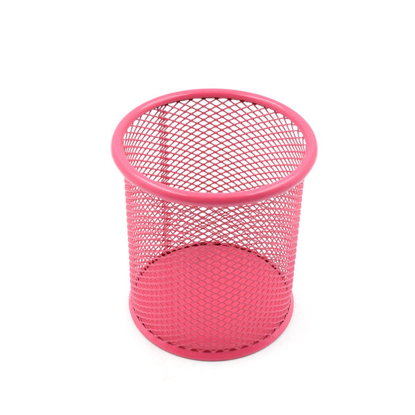 Metal Mesh Pen Holder for Desk (1 Pc): Pen Stand, Pencil Organizer, Stationery Storage - Goyaldeal.com