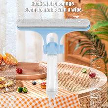 4 in 1 Multifunctional Glass Scraper, Window Glass Wiper with Watering Can, Silicon Cleaning Squeegee with Two Brush Heads, Practical Squeegee for Shower Doors, Windows, Tiles and Car Glass - Goyaldeal.com