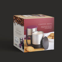 Stainless Steel Coffee/Tea Cup, Stainless Steel Lid Cover Hot Coffee/Tea Mug Hot Insulated Double Wall Stainless Steel, Coffee and Milk Cup with Lid & Handle Easy To Carry - Coffee Cup (1 Pc) - Goyaldeal.com