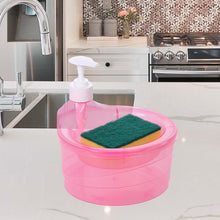 2-in-1 Double Layer Liquid Soap Dispenser with Pump & Sponge – Practical Kitchen & Hotel Sink Soap Pump Bottle (Rectangle) - Goyaldeal.com