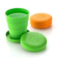 Portable Folding Travel Cup with Lid | Compact Expandable Tumbler for Kids & Camping - Goyaldeal.com