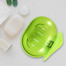Plastic Soap Dish Holder for Bathroom Shower Wall Mounted Self Adhesive Soap Holder Saver Tray-Plastic Sponge Holder for Kitchen Storage Rack Soap Box, Bathroom ,Sabudani