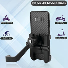 Full Metal Body Bike & Scooty 360 Degree Rotating Mobile Holder Stand for Bicycle, Motorcycle, Scooty for Maps and GPS Navigation Fits All Smartphones (1 Pc) - Goyaldeal.com