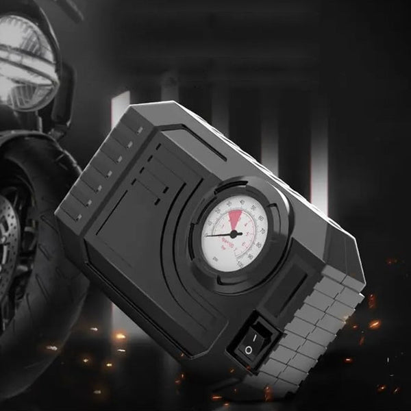 Tire Inflator Portable Air Compressor 12V Small Air Pump for Car Tires Bicycle Balloons, Cars, Bike, Bicycles and Other Inflatables with LED Light (12V) - Goyaldeal.com