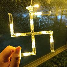 Swastik om Curtain Decorative Lights, String Lights with 12 Hanging Props138 LED, Diwali Decoration Items for Home Decor, Night Light, Room Lights for Bedroom, Balcony Decor. - Goyaldeal.com