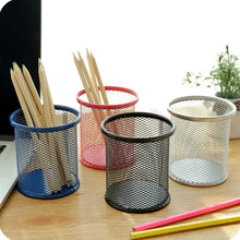 Metal Mesh Pen Holder for Desk (1 Pc): Pen Stand, Pencil Organizer, Stationery Storage - Goyaldeal.com