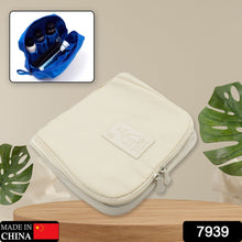 Travel Wash Bag Multi-Functional Waterproof Cosmetic Storage Bag Handheld Foldable Hook Cosmetic Bag with Zipper Closure Handbag Portable Classification Bags (1Pc) - Goyaldeal.com