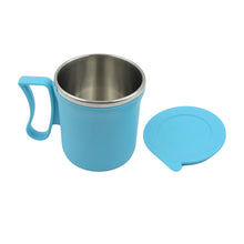 300ml Stainless Steel Mug: Insulated, Leakproof Lid, Hot/Cold Drinks (Mix Color) - Goyaldeal.com