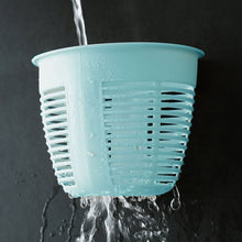 Hanging Plastic Storage Basket, Adhesive Wall Mounted Organizer Box Make Up Holder Shelf Bathroom Wall Basket Punch Free Drain Basket for Kitchen Bathroom, Wall Type Storage Basket (1 Pc) - Goyaldeal.com