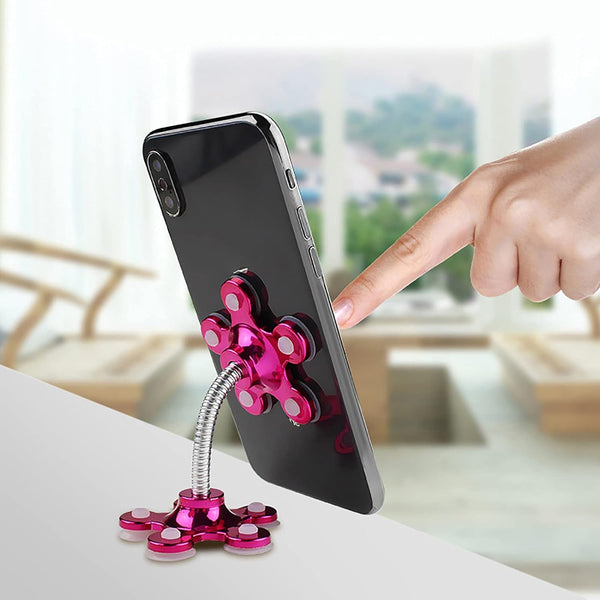 Phone Holder, 360°Rotatable Phone Stand Multi-Function Double-Sided Suction Cup Mobile Phone Holder  vip stand( MOQ :- 6 Pc ) - Goyaldeal.com