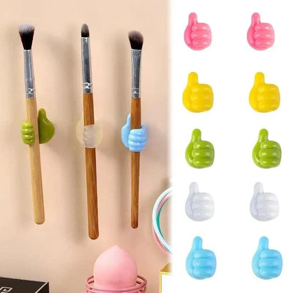 Thumb Cable Clips, Multi-Color Cord Organizer for Home, Office, Car (10 Pc Set) - Goyaldeal.com