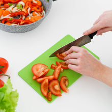 Premium Plastic Chopping Board & Steel Knife Vegetable Chopping Board With Knife  Cutting Board for Kitchen Chopper Fruit and Vegetable Cutter Chopper Plastic (3 Pc Set) - Goyaldeal.com