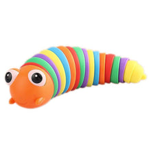 3D Rainbow Color Plastic Slug Fidget Toys, Stress Relieving Toy, Sensory Slug Toy for Boys and Girls, Finger slug Toy, for Autistic, Caterpillar Fidget Toys Stress Relief Gifts for Toddlers Kids Adults  (1 Pc) - Goyaldeal.com