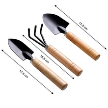 Small sized Hand Cultivator, Small Trowel, Garden Fork (Set of 3) - Goyaldeal.com