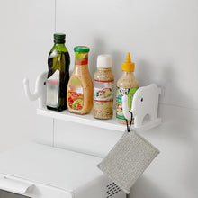 Multifunctional Elephant-Shaped Wall Shelf – No-Punch Mini Organizer for Kitchen, Bathroom & Bedroom - Goyaldeal.com