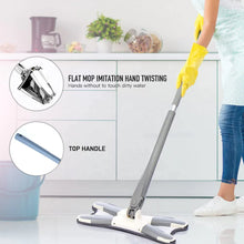 Adjustable 360° Flat Hand Mop: Floors, Walls, Ceilings (Easy Squeeze) - Goyaldeal.com