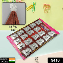 18-Piece Stainless Steel Wall Hooks: Organize Your Home Effortlessly - Goyaldeal.com