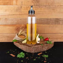 1ltr Plastic Oil Dispenser With Lid - Clear, Drip Free Spout, Controlled Use. - Goyaldeal.com