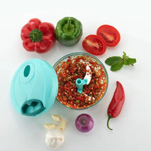 Handy Mini Plastic Vegetable Chopper Cutter, Onion Chopper Vegetables for Kitchen Accessories with 3 Blades - Goyaldeal.com