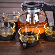 Flame Proof Glass Kettle & Cup Set With Strainer High Quality Kettle Set For Home & Café Use  (4 Cup & 1 Kettle) (24 Pc MOQ) - Goyaldeal.com