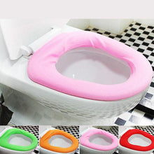 Bathroom Soft Thicker Warmer Stretchable Washable Cloth Toilet Seat Cover (1pc) - Goyaldeal.com
