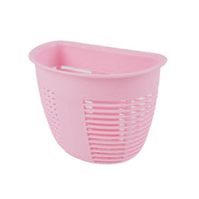 Hanging Plastic Storage Basket, Adhesive Wall Mounted Organizer Box Make Up Holder Shelf Bathroom Wall Basket Punch Free Drain Basket for Kitchen Bathroom, Wall Type Storage Basket (1 Pc) - Goyaldeal.com