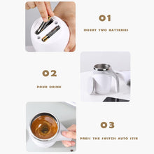 Stirring Coffee Mug | Magnetic Stirring Coffee Cup | Stainless Steel Mug for Milk | Travel Mixing Cup | Self Stirring Coffee Mug, Suitable for Coffee / Milk / Hot Chocolat | Battery Operated ( Battery Not Included) - Goyaldeal.com