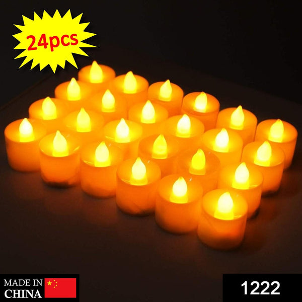 Festival Decorative - LED Tealight Candles (White, 24 Pcs) - Goyaldeal.com