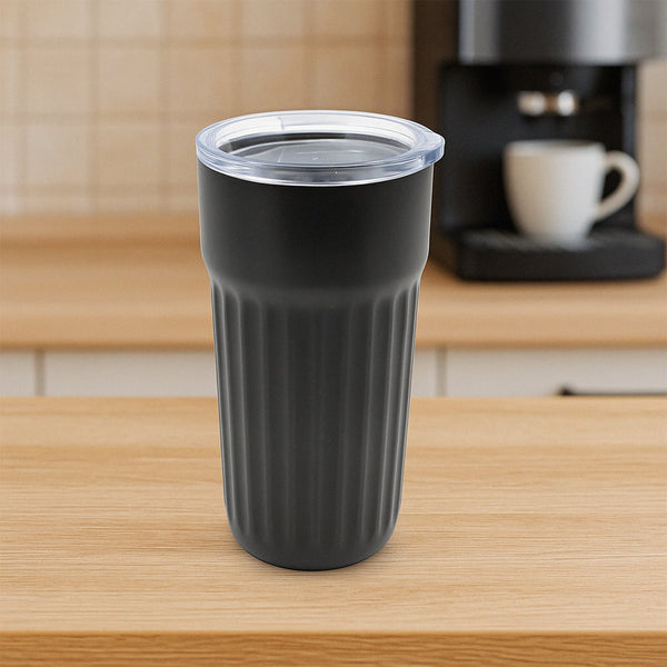 Stainless Steel Vacuum Insulated Travel Mug with Lid (1 Pc) - Coffee, Tea - Goyaldeal.com