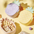 Kids Lunch Box Cute Pineapple Shaped Bento Box with Fork Spoon Snack Container Microwave Portable Office Lunch Box (1 Pc / With Spoon, Fork & Color Box) - Goyaldeal.com