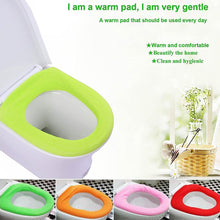 Bathroom Soft Thicker Warmer Stretchable Washable Cloth Toilet Seat Cover (1pc) - Goyaldeal.com
