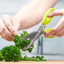 Multifunction Vegetable Stainless Steel Herbs Scissor with 3 Blades - Goyaldeal.com