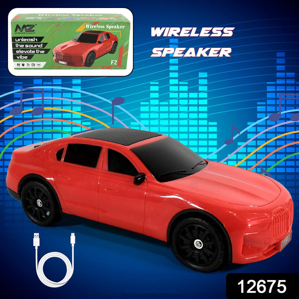 Wireless Bluetooth Speaker Portable Car Shape Music Speaker Support Bluetooth, TF Card, USB, Fm Radio Function Unique Shape Car Speaker - Goyaldeal.com