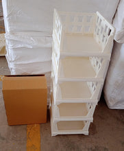 5 Layer Stackable Multifunctional Storage,for Clothes Foldable Drawer Shelf Basket Utility Cart Rack Storage Organizer Cart for Kitchen, Pantry Closet, Bedroom, Bathroom, Laundry (5 Layer 1 Pc) - Goyaldeal.com