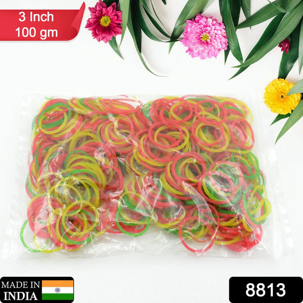 Strong & Reusable Rubber Bands: Multicolor for Office, Home & School, Hair accessories - Goyaldeal.com