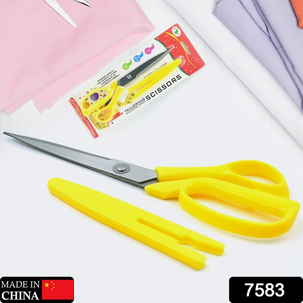 Scissors for craft work paper cutter Scissor stainless steel All Purpose Ergonomic Comfort Grip Office Scissors Craft Shears Sharp Scissors (9 Inch) - Goyaldeal.com