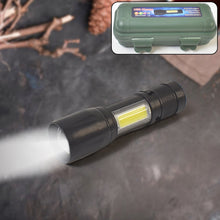 LED USB Rechargeable Mini Flashlight – Ultra-Bright Zoom & COB Side Lantern, Tactical Emergency Light - Goyaldeal.com