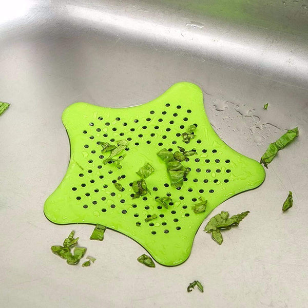 Star Drain Strainer: Catches Hair & Prevents Clogs (Kitchen/Bath) - Goyaldeal.com